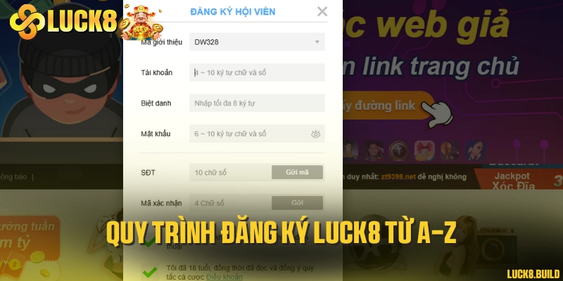 Quy trình đăng ký LUCK8 từ A-Z