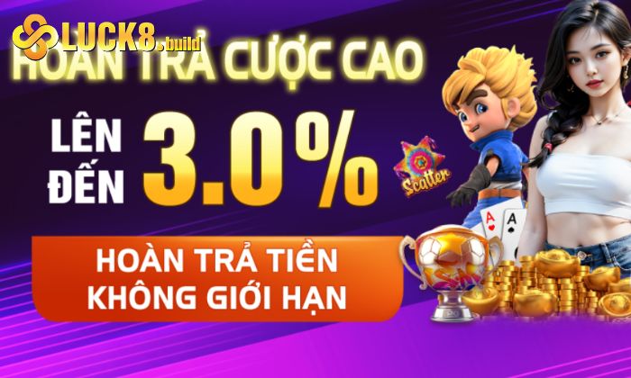 Hoàn trả cược lên đến 3%